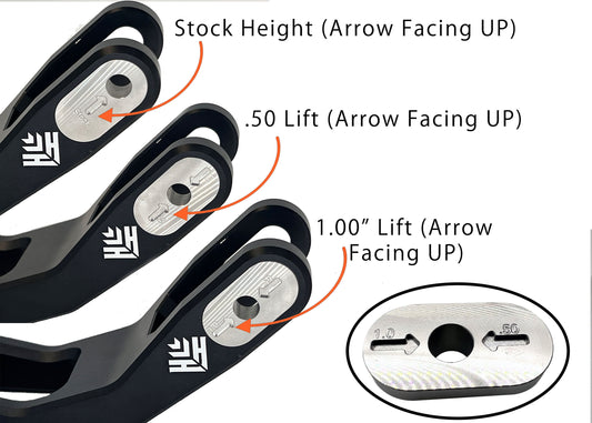 Heavy Hitter Adjustable Height E Ride Suspension Triangle
