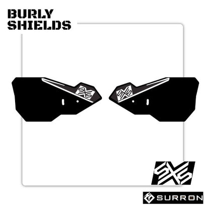 Surron Ultra Bee BURLY replacement shields–Black Plastic
