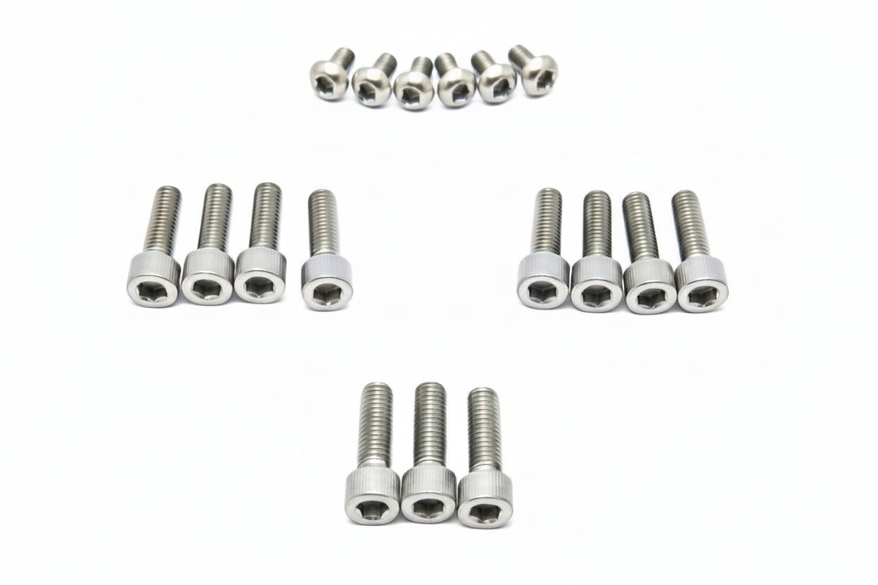 Titanium FastAce Fork Bolt Kits ALX13RC (2.0), AHX12RV (Gravitee), ALX32RC